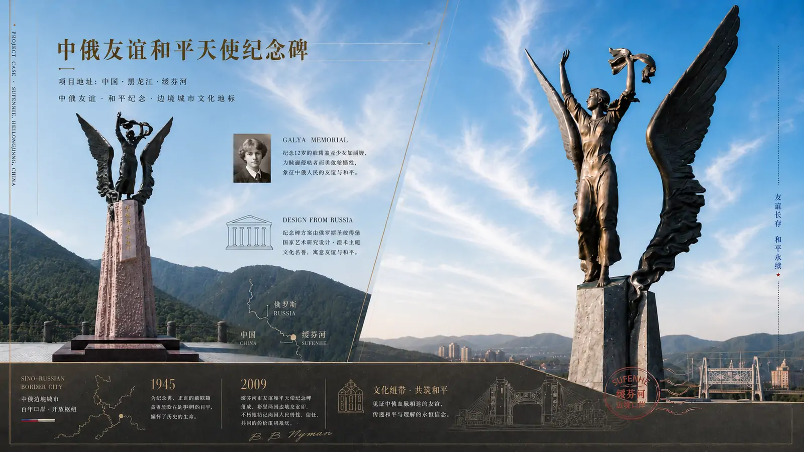 中俄友谊和平天使纪念碑